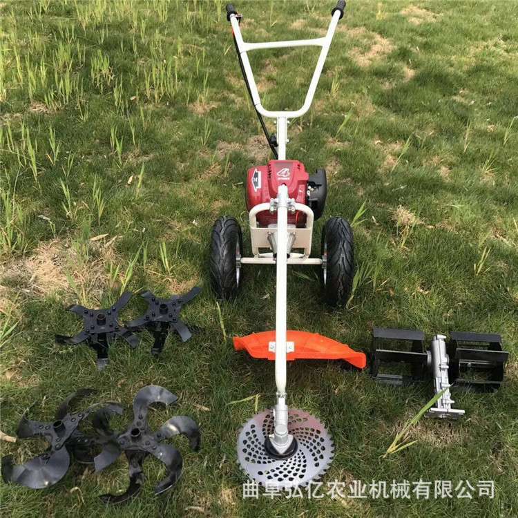 小型汽油割草机果园开荒松土锄草机园林肩背式多用途打草机