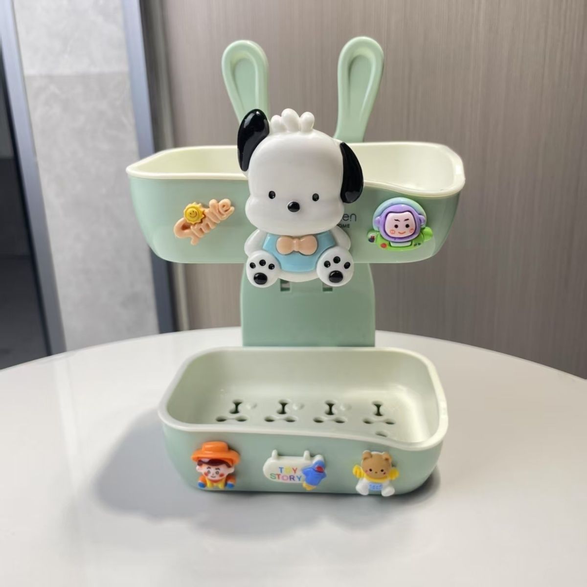 卡通可爱双层肥皂盒壁挂