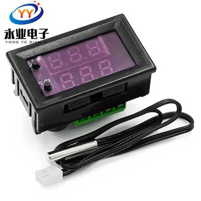 微电脑数字温控器电子 W1209WK 12V红蓝 可调 华氏度摄氏度转换