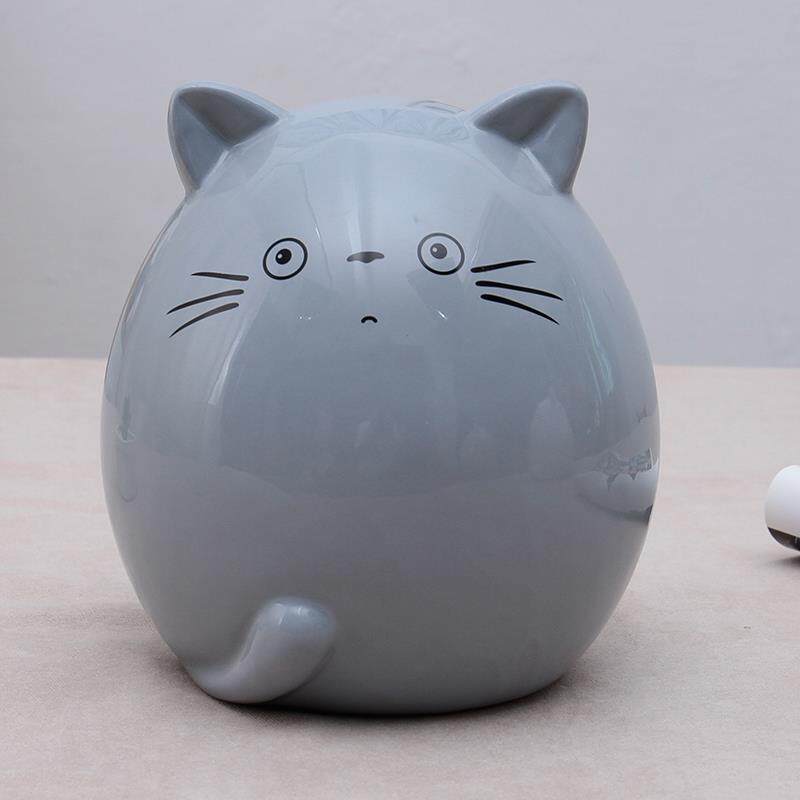 陶瓷龙猫存钱罐创意独特卡通女储钱罐可爱儿童储蓄罐只进不出可取