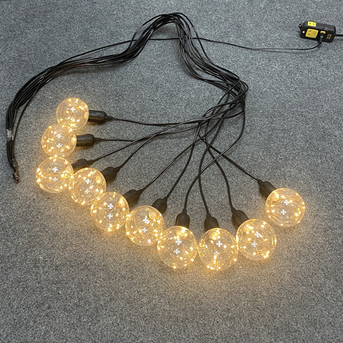 新款婚庆道具圆球龙珠吊灯挂灯满天星灯泡婚礼舞台布置背景装饰灯