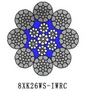 起重机8*K26WS-IWRC塑料填充钢丝绳8*41IWS+FCIWR起重葫芦专用