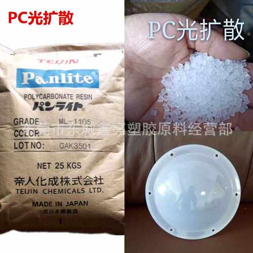 光扩散99%PC/日本帝人/ML-1105 高透光 高扩散PC/LED灯罩灯杯原料