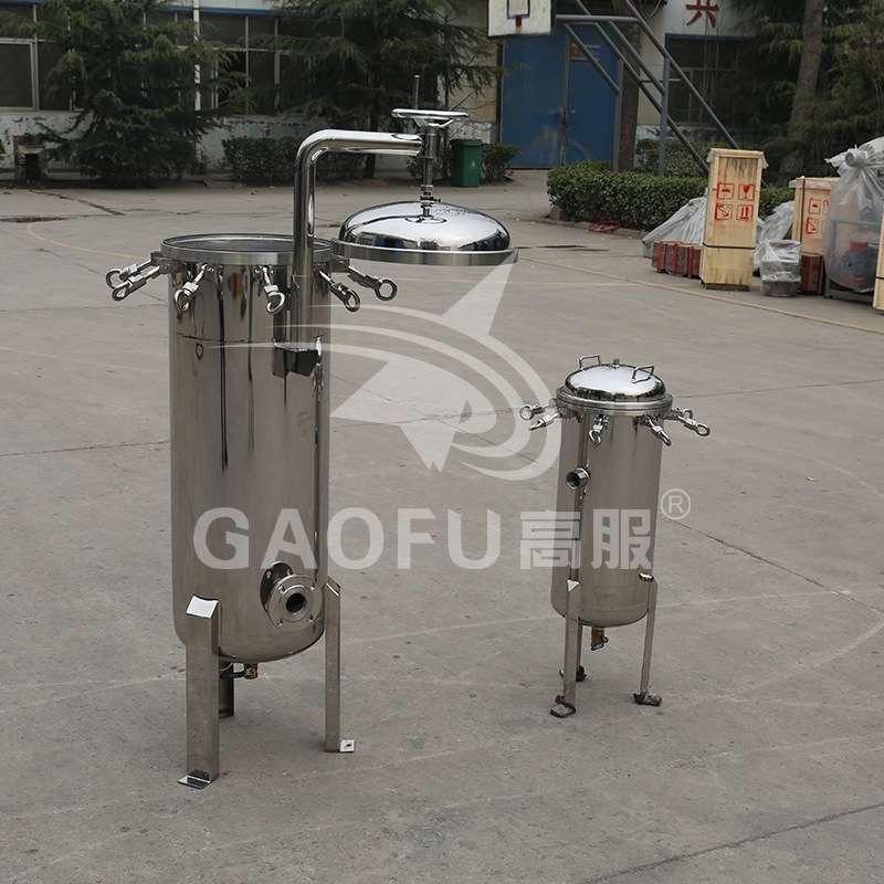 高服多袋式过滤机硅材料有机硅脱色不锈钢精密布单袋式过滤器