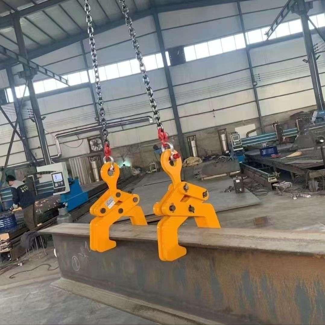 道轨夹子钢轨行车火车铁轨起重夹钳夹子夹具天车路轨夹紧器1吨2吨