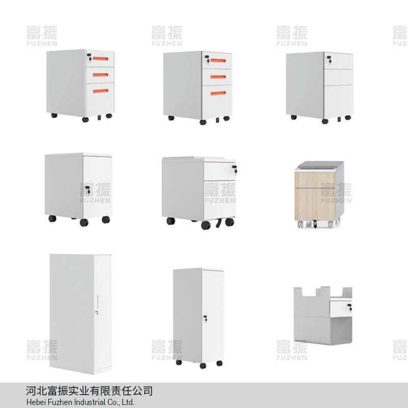 活动三抽柜固定钢制推柜桌下柜矮柜资料文件柜抽屉铁皮柜办公工位