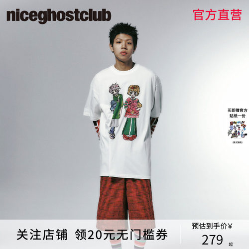 NGC超大类复古印花T恤