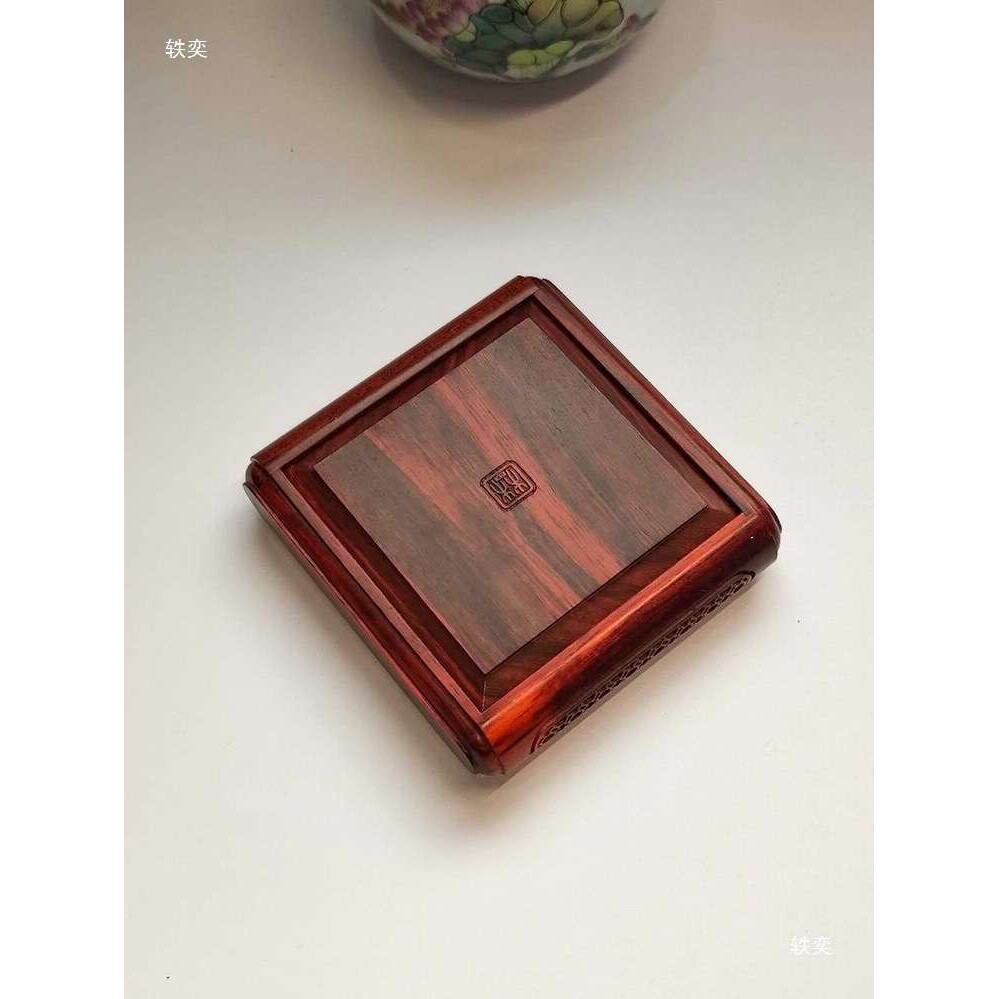 鸣虫盒 紫檀木正方格黄蛉盒 蛉子盒 蛉虫盒 虫具 大黄蛉 木