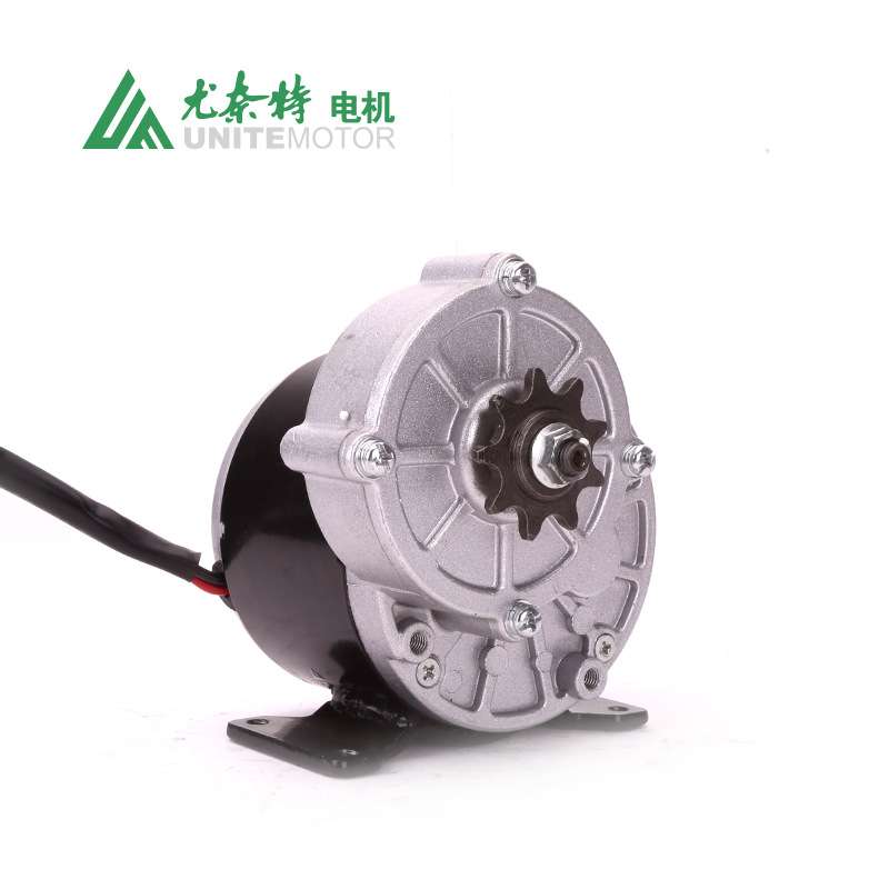 尤奈特电机永磁直流减速有刷电机农机发电机250W24V36V MY1016Z2