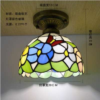 欧式田园时尚地中海简约灯饰 阳台 玄关 过道灯门厅6-8寸小吸顶灯