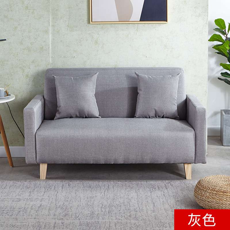 收纳用布客厅租房户型三人沙发简易小户店铺艺凳子小户型沙发椅沙