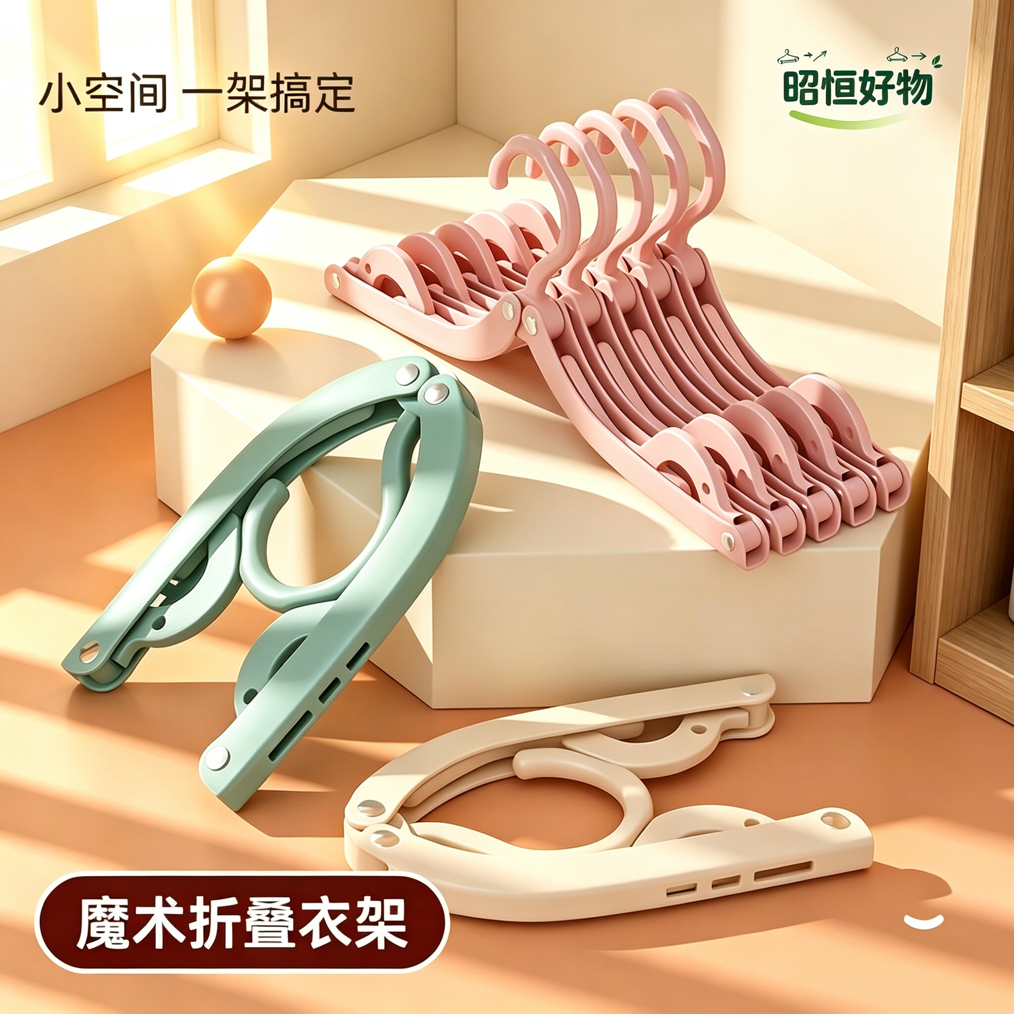 折叠衣架四季通用无痕衣架晾晒挂衣架晾衣架子学生小孩宿舍旅游YS