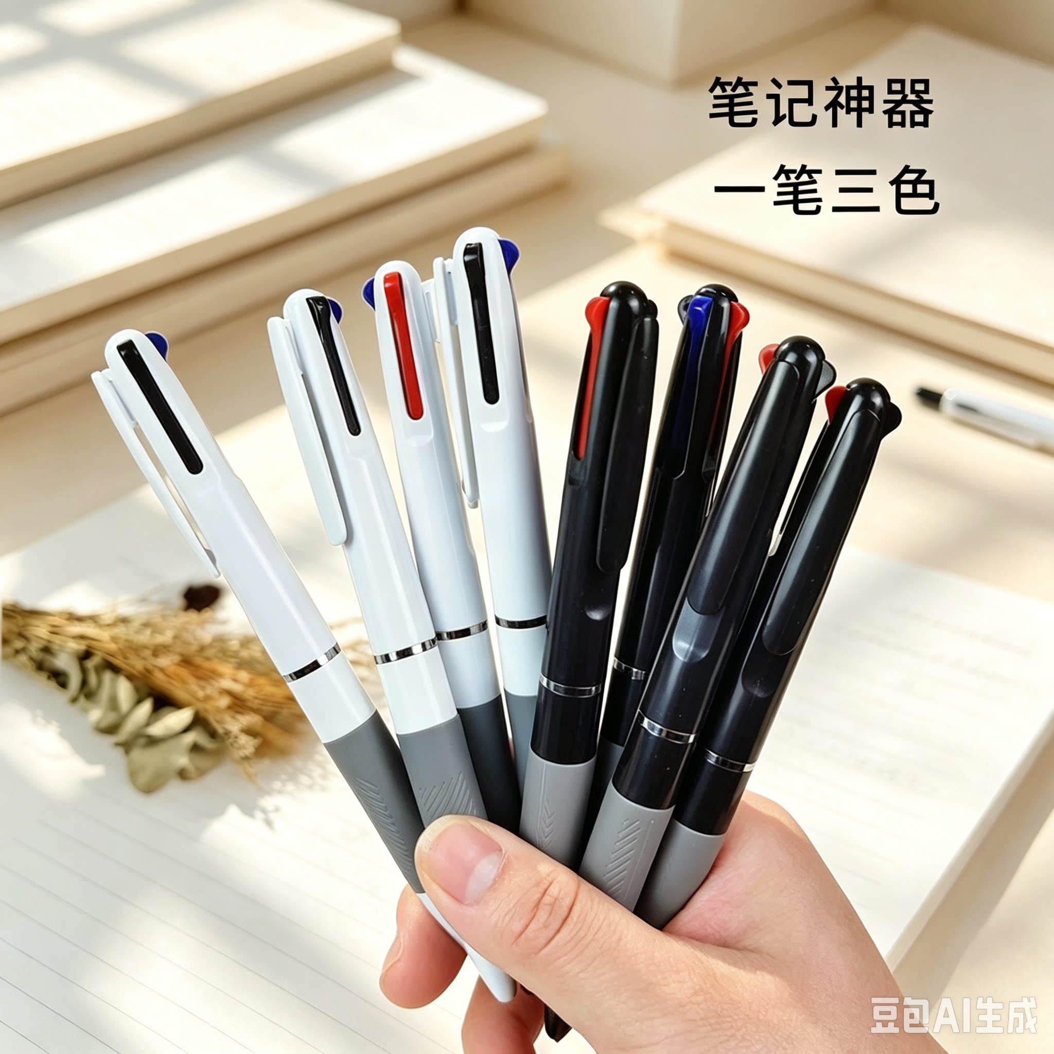 【老师推荐】多色笔按动笔多色学生用分类标记速干多色笔CZ
