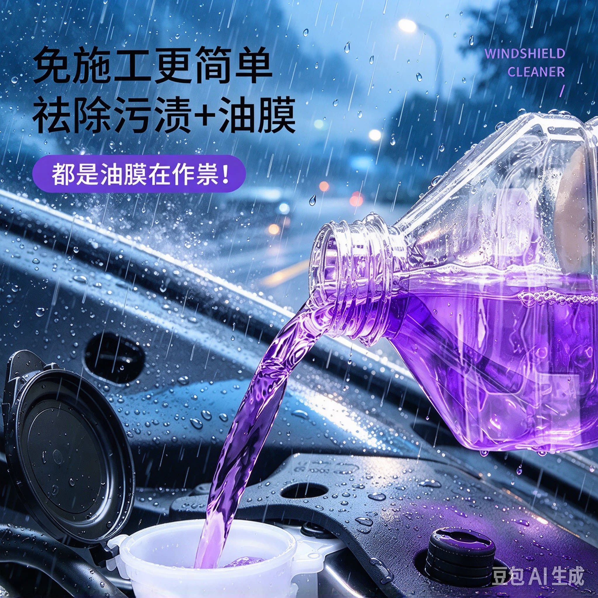 冬季防冻去油膜虫胶汽车玻璃水夏季清洁养护四季通用CJ