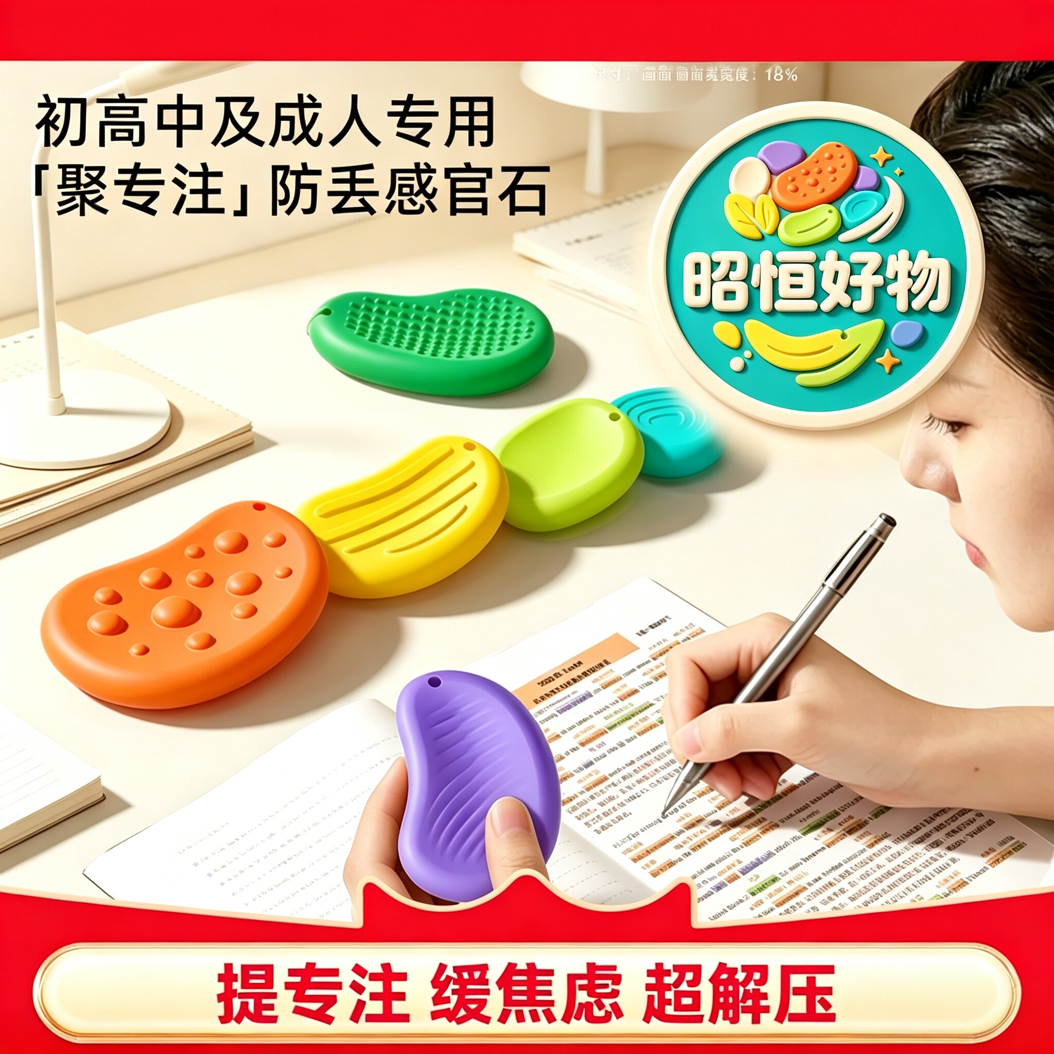 【解压神器】考试备考解压神器缓解焦虑小学生初中高中感官石YS