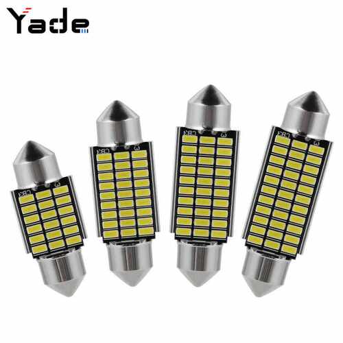 汽车led车顶灯cnabus双尖 3014 31/36/39/41mm解码阅读灯 牌照灯