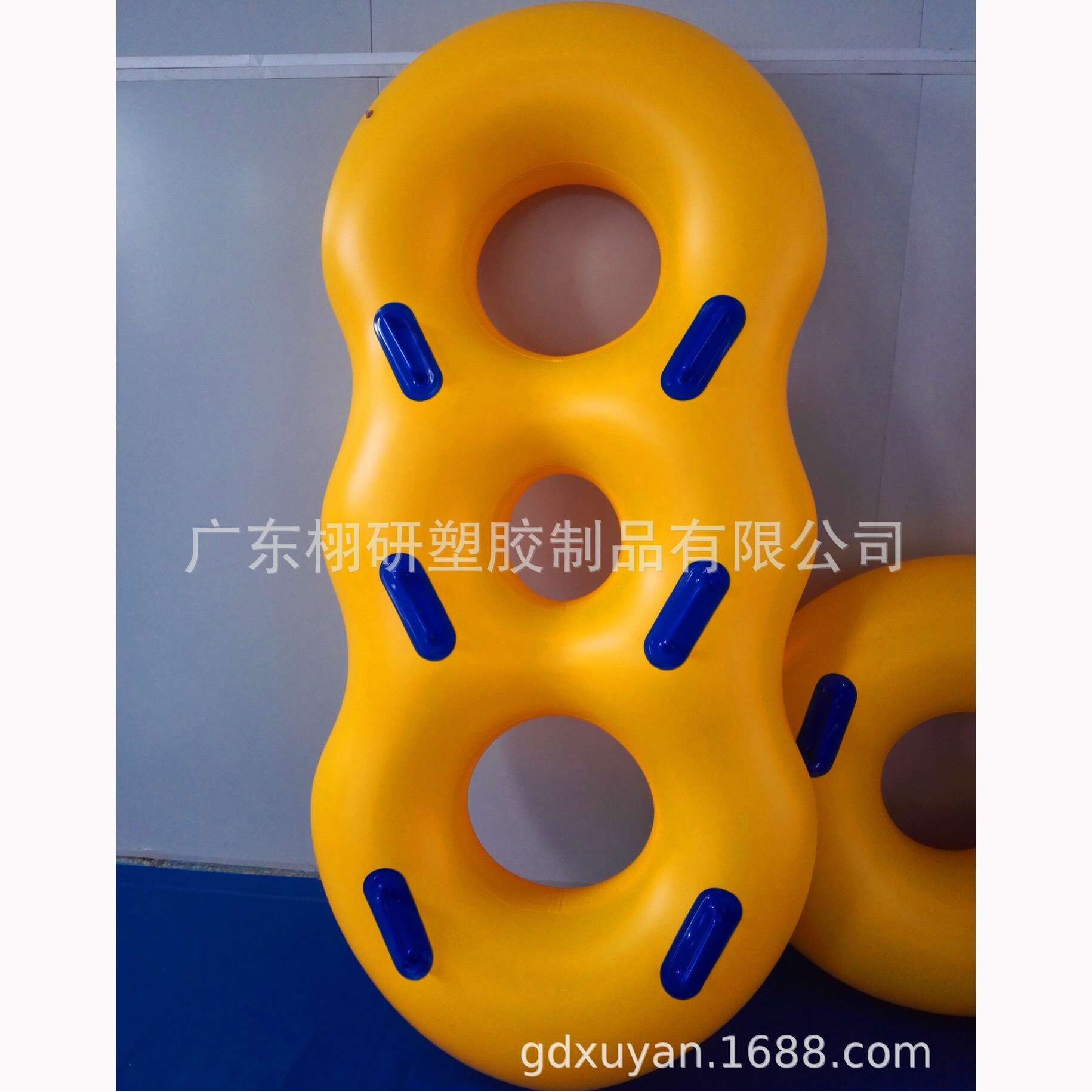 PVC充气单双三人皮筏子水上乐园筏具滑水圈子母泳圈家庭划水圈