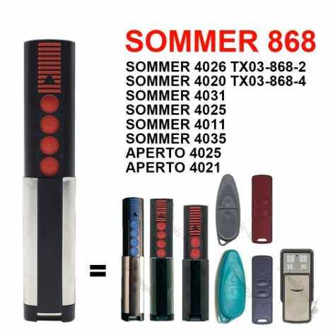 SOMMER4020TX03-868-4车库门遥控868MH 86824031 40354025 4021