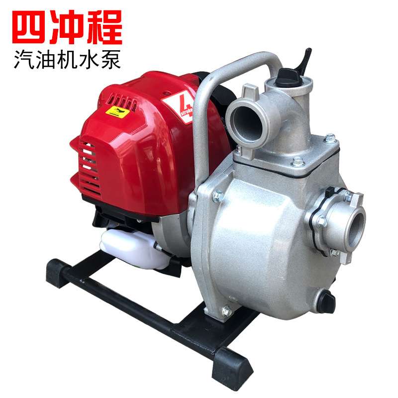 四冲程增压泵抽水机汽油机水泵农用灌溉家用小型高压汽油自吸泵