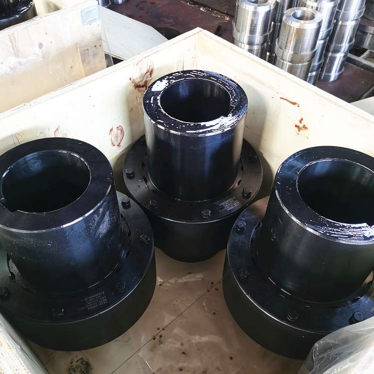 弹性柱销联轴器HC盖板尼龙柱销电机传动轴安装ZL/HL锥套LT