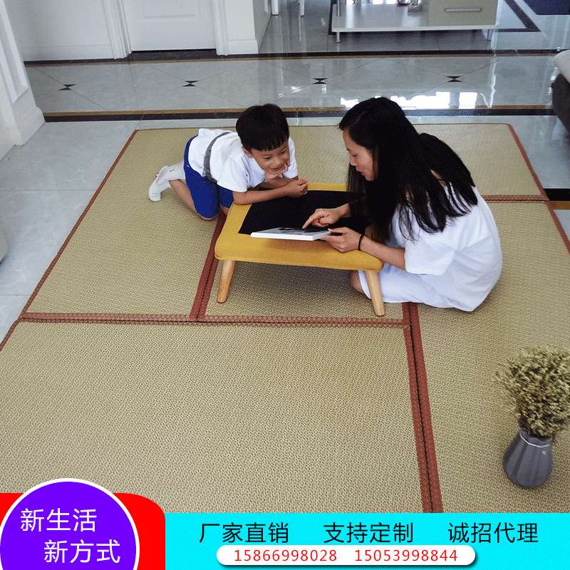 厂家 2cm榻榻米垫日式床垫子坐垫飘窗垫加厚椰棕垫子蔺草地垫