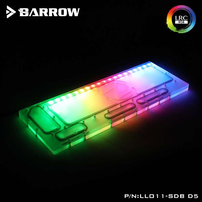 Barrow 联力O11机箱专用 水道板 兼容D5 DDC泵 极光 LLO11-SDB D5