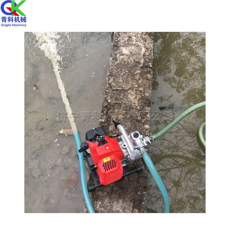 二冲程汽油机自吸水泵 园林花草灌溉机 小型便携农用田园浇地机