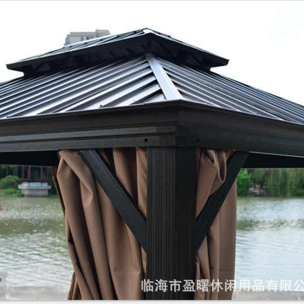 户外遮阳别墅庭院休闲罗马帐棚铝合金镀锌凉亭农家乐商用防雨棚