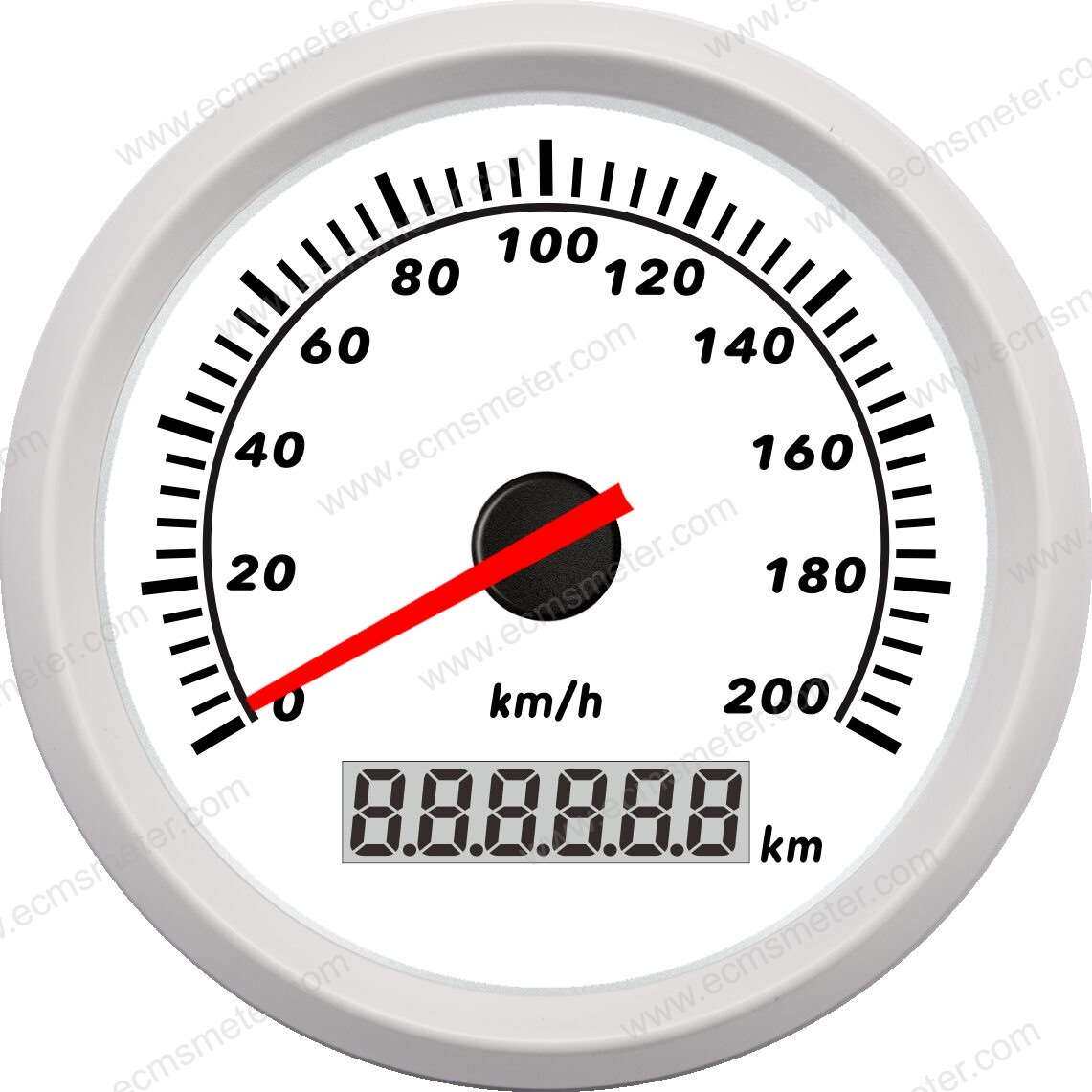 ECCWΦ85mm改装车房车汽车指针脉冲速度里程表200Km/h速比可调