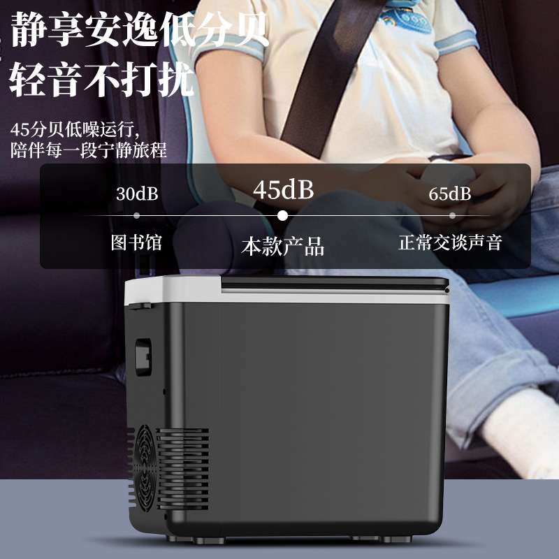 车载冰箱12V220V通用扶手箱长途户外露营便携式制冷10L小型冰箱