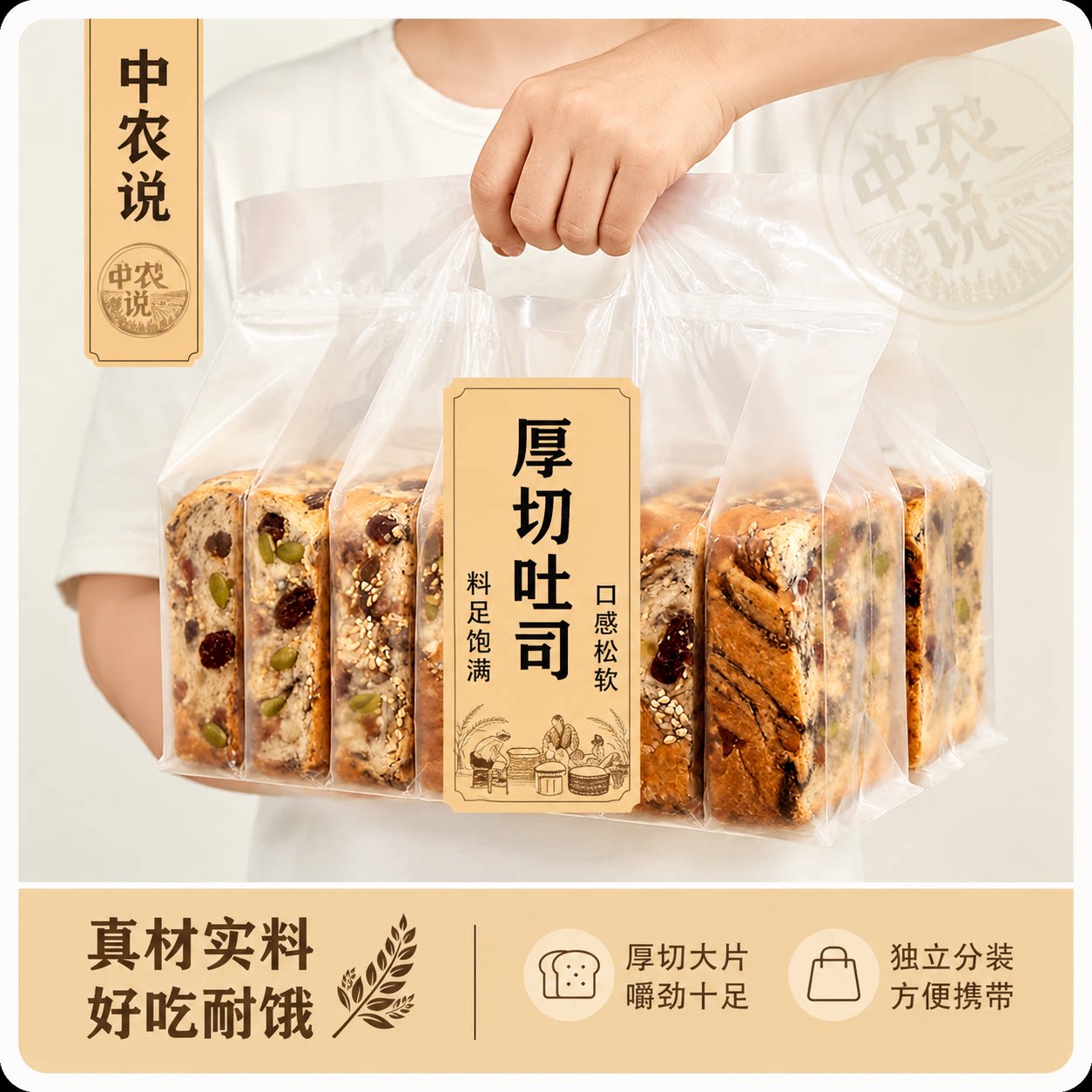 厚切吐司正宗坚果全官方旗舰店图片