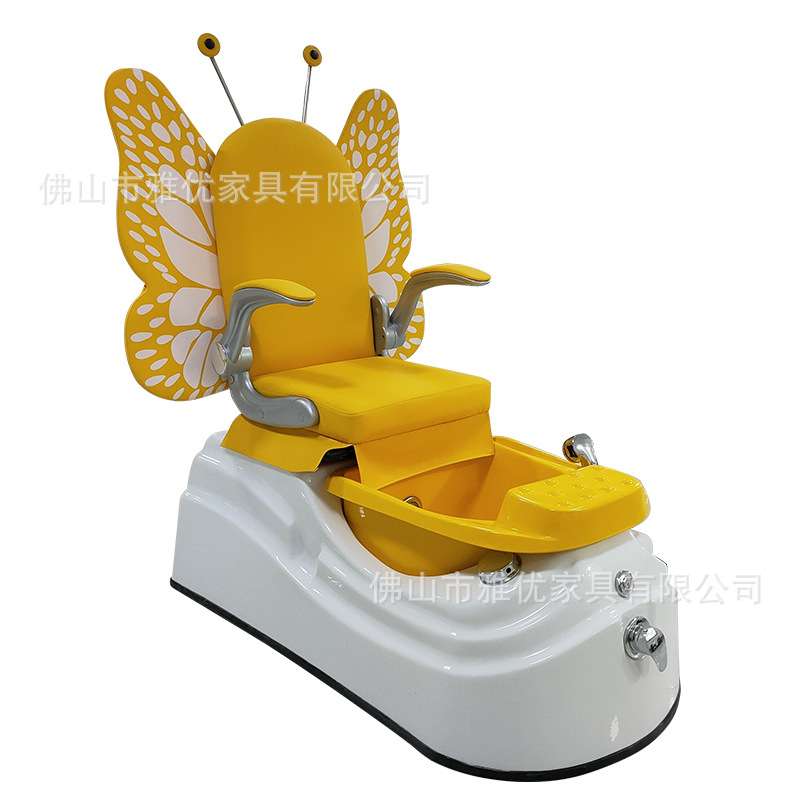 可爱蝴蝶儿童沐足椅美甲沙发电动足浴手足按摩多功能洗脚椅美足椅