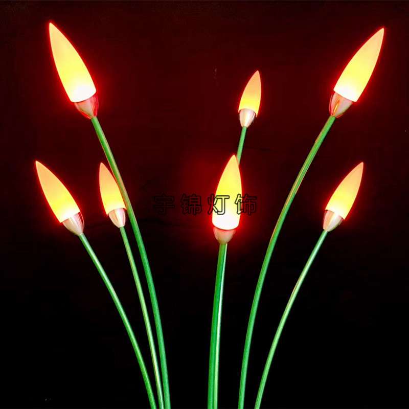 LED组合亚克力气泡棒灯光秀芦苇灯 公园广场园林景观地插气泡灯