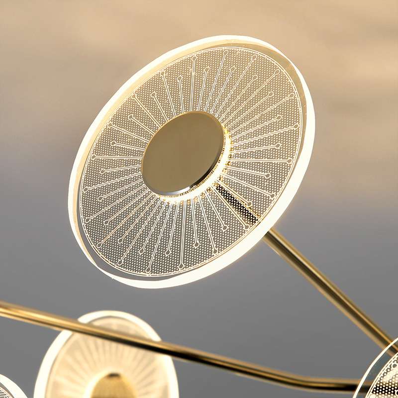 客厅吊灯现代简约led吸顶卧室餐厅亚克力吸吊两用网红蒲公英吊灯
