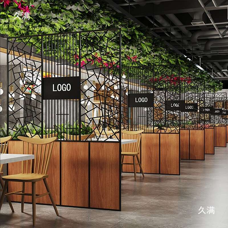 铁艺菱形网格餐厅酒吧玄关吊顶装饰网片隔断屏风镂空格栅