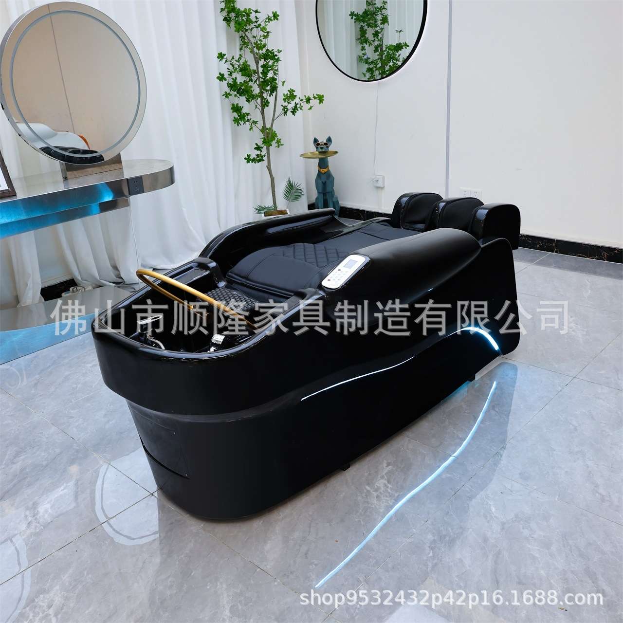 跨境网红潮店多功能豪华全身全自动头等太空舱智能电动按摩洗头床