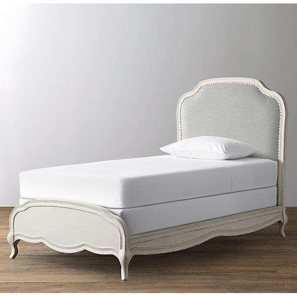 法式1.35米全实木床单人1.2米美式乡村复古白公主儿童床双胞胎床
