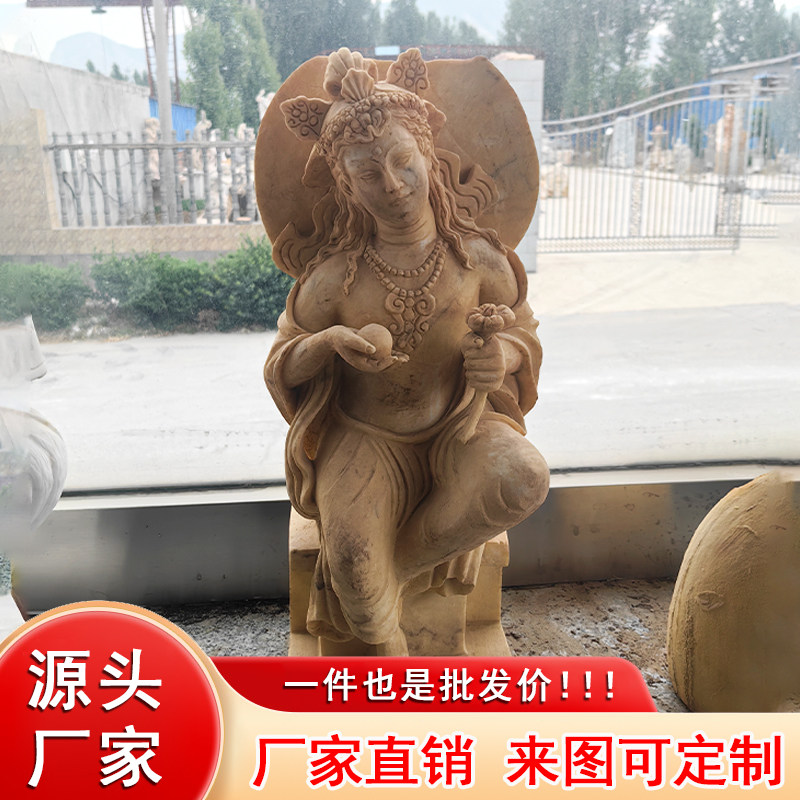 曲阳石雕仿古佛像菩萨像寺庙庭院艺术品摆件厂家直销支持定制大小