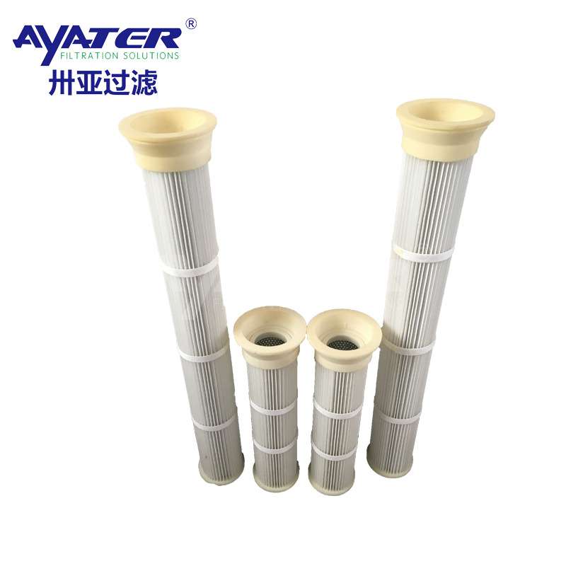 卅亚过滤 脉冲褶式2米除尘滤筒 替代布袋除尘长滤筒 350*240*2000
