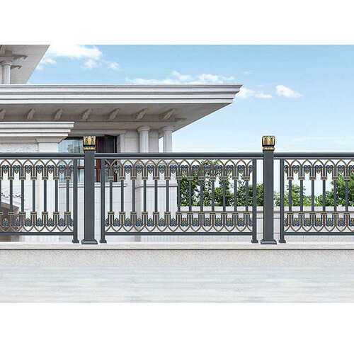 高端现代潮流铝合金护栏阳台防护栏杆别墅铝艺栅栏围墙户外围栏