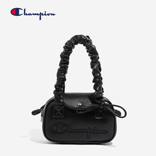 Champion褶皱休闲简约波士顿包女