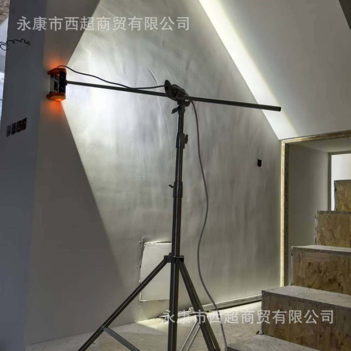 新款长杆墙面打磨机墙面专用灯砂纸机打腻子墙壁砂皮机抛光磨墙机