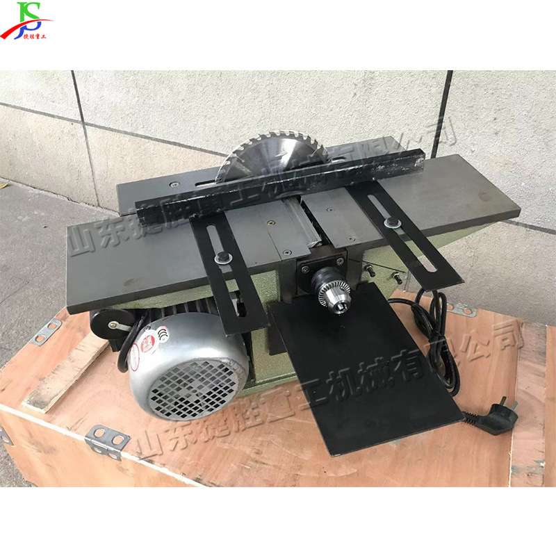 小型木工台刨机便携式三合一刨床落地式家用刨木钻孔刨木切割机