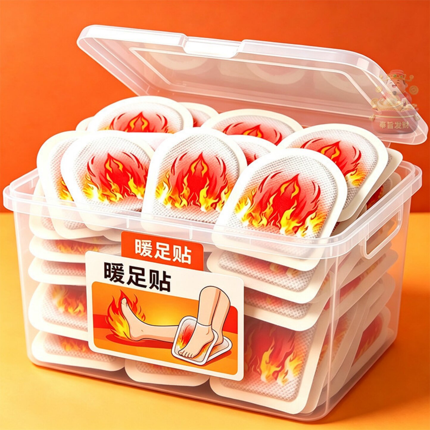 暖足贴儿童冬季保暖自发热6小时可爱图案暖宝宝贴暖脚贴保暖贴