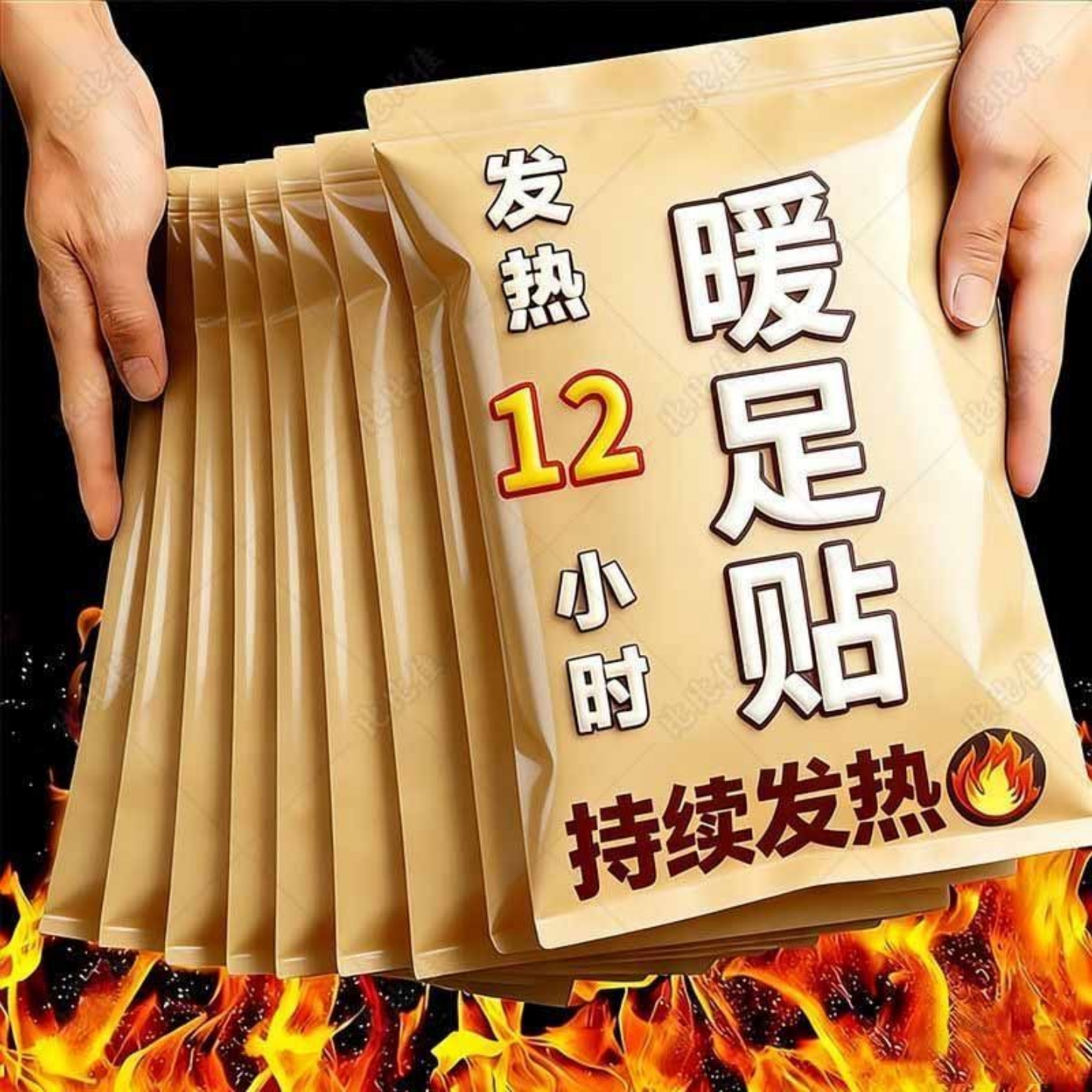 艾草蒸汽暖足贴自发热恒温热敷手脚冰凉家用睡眠足部保暖贴多片装