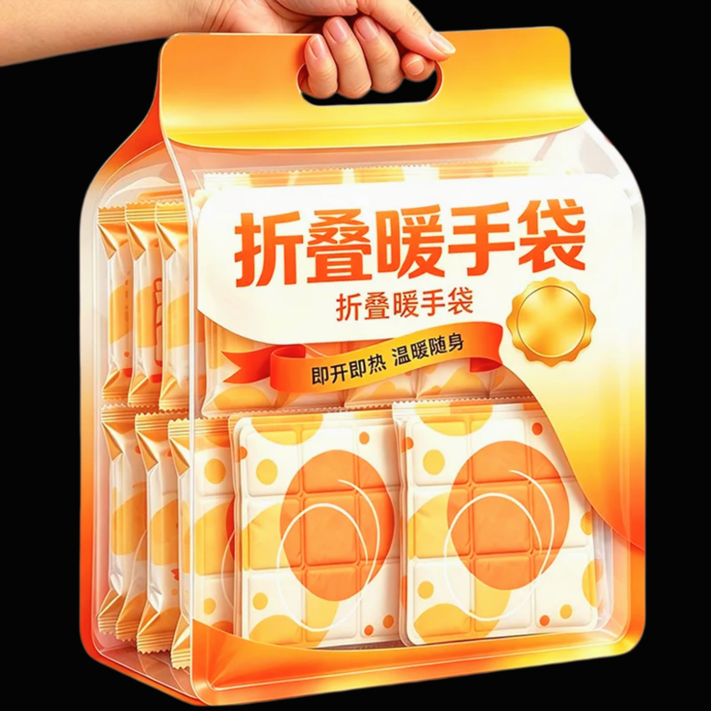 折叠暖手袋升级款4袋装即拆即热免充电暖腹宝温暖随身温暖陪伴