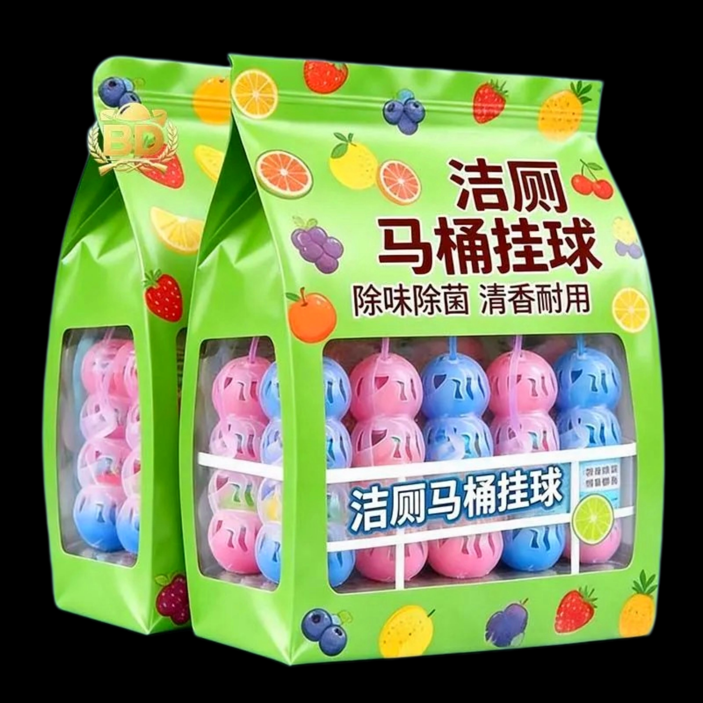 洁厕马桶挂球强力去污除菌清香耐用水果味洁厕球24个装清洁用品