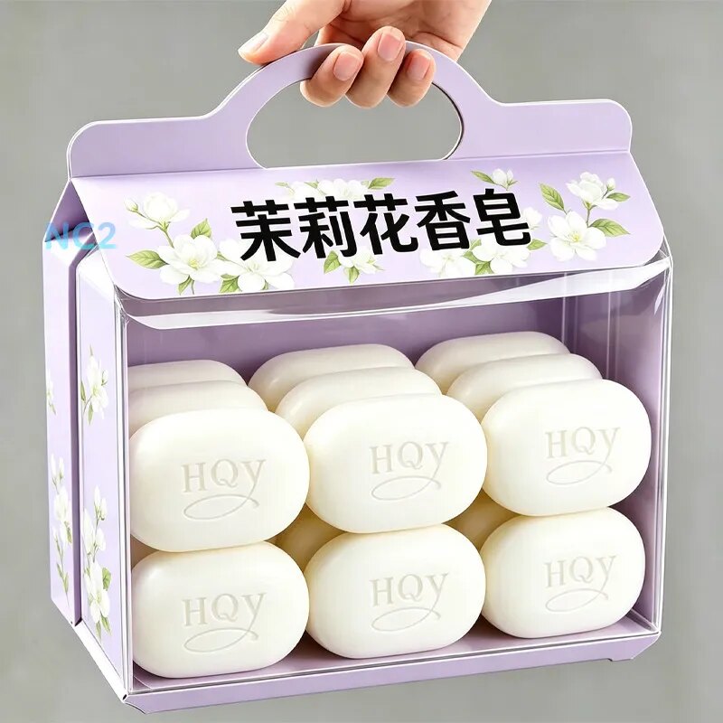 莉花香泡沫丰窝家用洗脸洗澡滋润皮肤去油快沐浴洁面大块手工皂