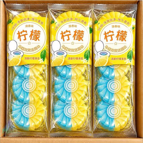 柠檬香氛洁厕宝卫生间除臭除垢清洁剂厕所马桶洁厕剂蓝泡泡洁厕灵