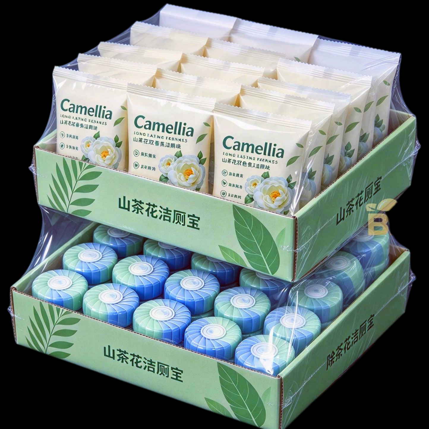 山茶花新款香洁厕宝飘香马桶卫生间厕所清香除臭除洁厕灵清洁剂